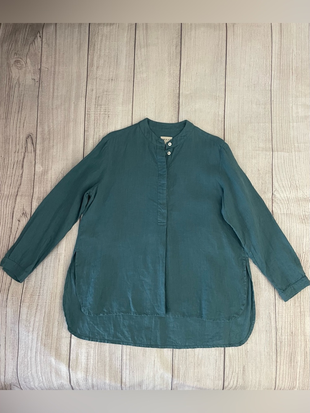 OFFON CLOTHING Women’s Linen Pullover Lightweight Long Sleeve Tunic Shirt